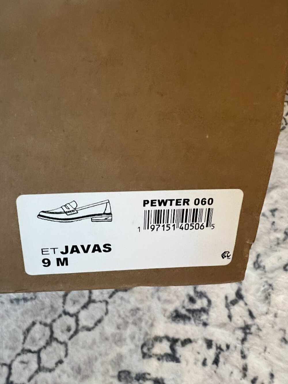 Javas Slip-on Penny Loafers - Pewter size 9 - Picture 3 of 3